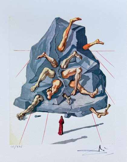 Salvador Dali Divine Comedy SIMONIAC Facsimile Signed Numbered Giclee 16" x 12"