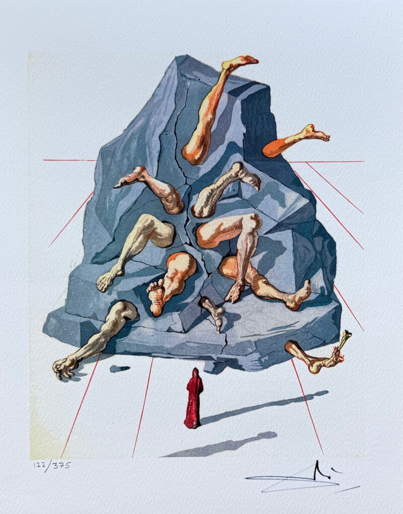 Salvador Dali Divine Comedy SIMONIAC Facsimile Signed Numbered Giclee 16" x 12"
