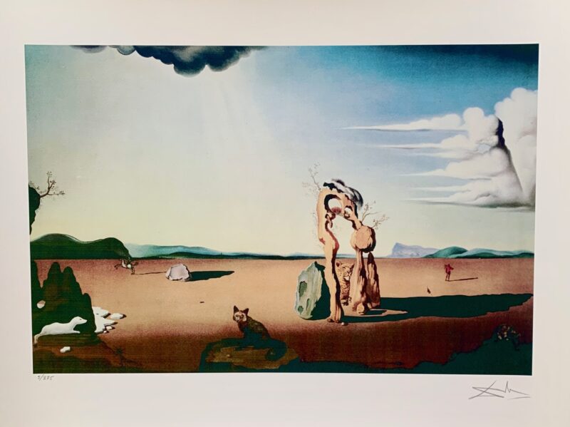 Salvador Dali FEMME DANS DESERT