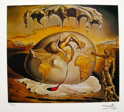 Salvador Dali GEOPOLITICAL CHILD Facsimile Signed & Numbered Giclee