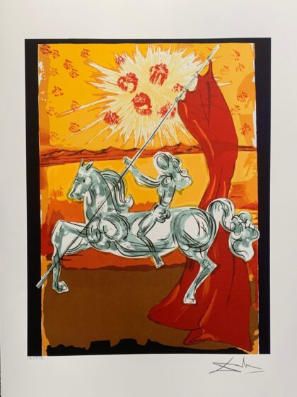 Salvador Dali IVANHOE Facsimile Signed Limited Edition Large Giclee