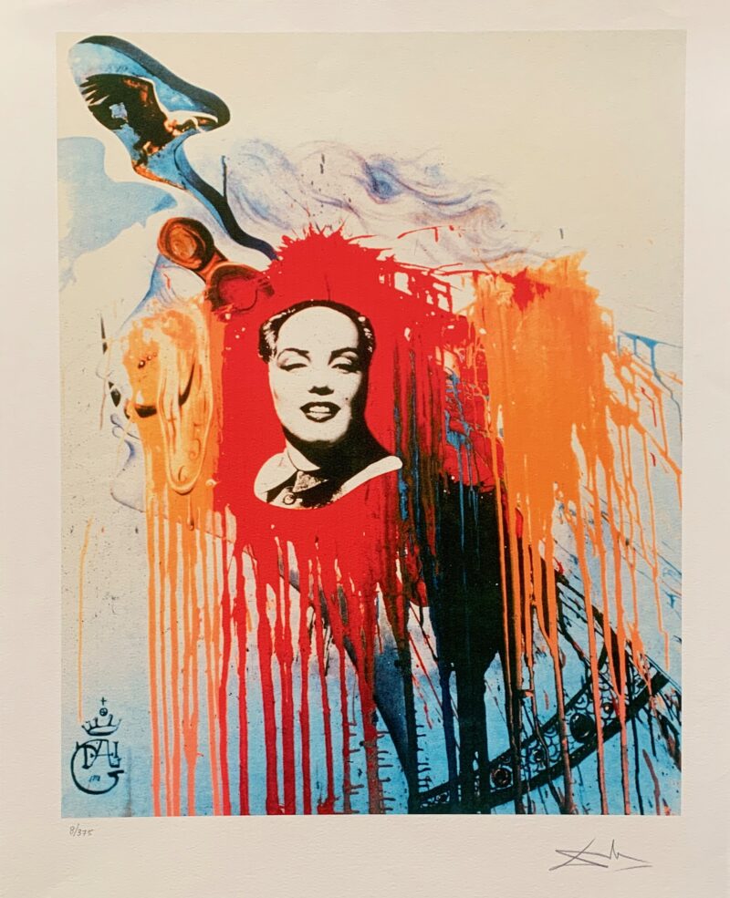 Salvador Dali MARILYN MONROE MAO Facsimile Signed & Numbered Giclee 22" x 18"