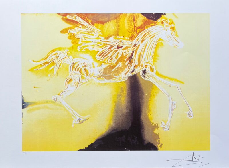 Salvador Dali Dalinean Horse PEGASUS Limited Edition Facsimile Signed Lithograph