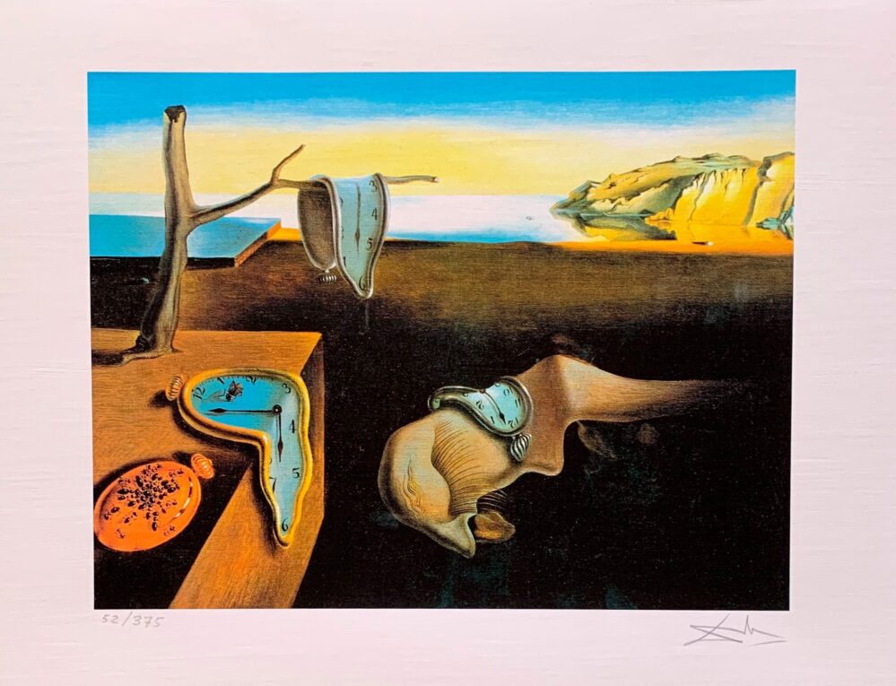 Salvador Dali PERSISTENCE OF MEMORY Facsimile Signed Limited Edition Giclee