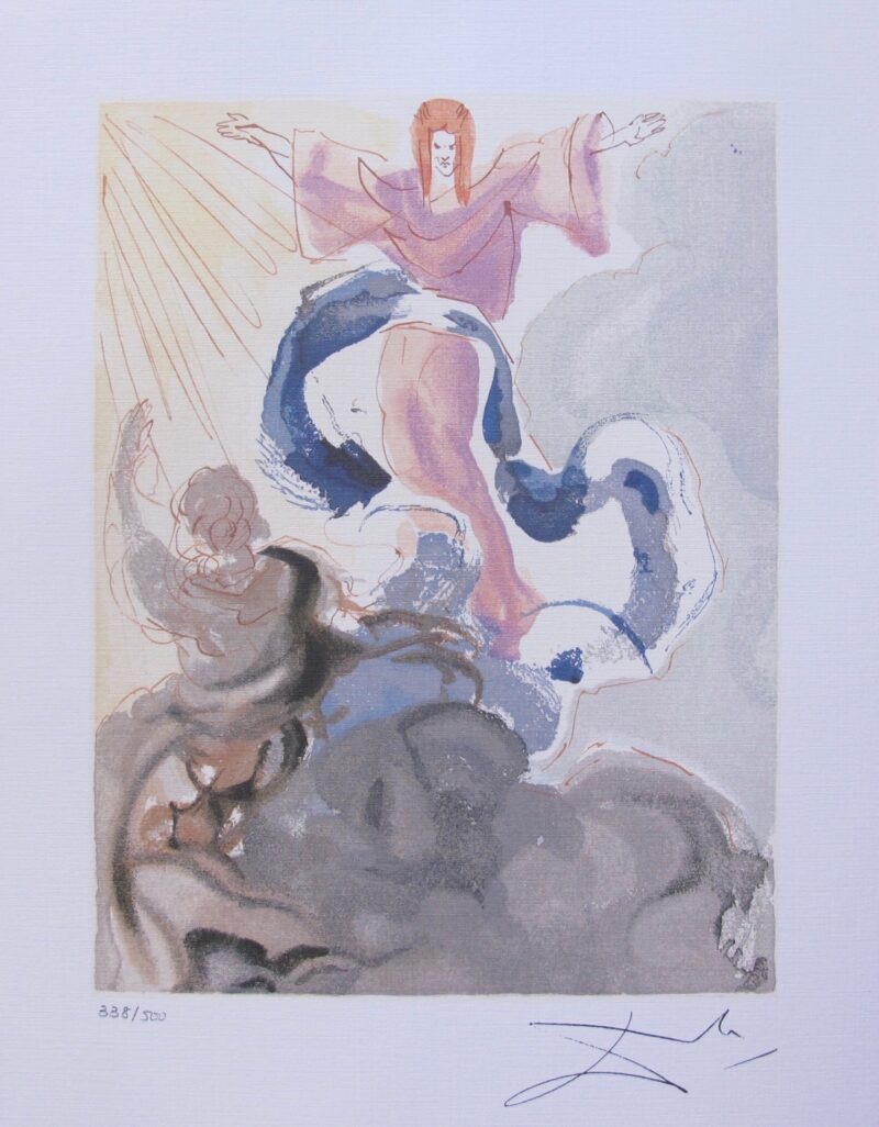 Salvador Dali PARADISE #3 Facsimile Signed Ltd Edition Lithograph DIVINE COMEDY