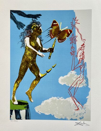 Salvador Dali RELEASE OF THE PSYCHIC SPIRIT Facsimile Signed & Numbered Giclee