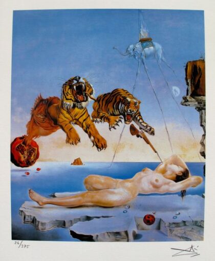 Salvador Dali SECOND BEFORE AWAKENING Facsimile Signed & Numbered Giclee