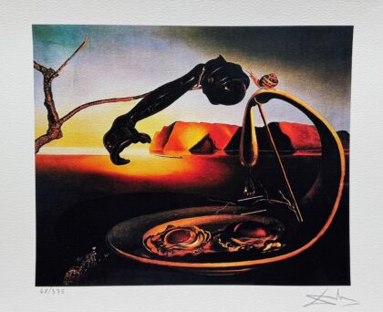 Salvador Dali SUBLIME MOMENT Facsimile Signed Limited Edition Giclee Art 12"x16"