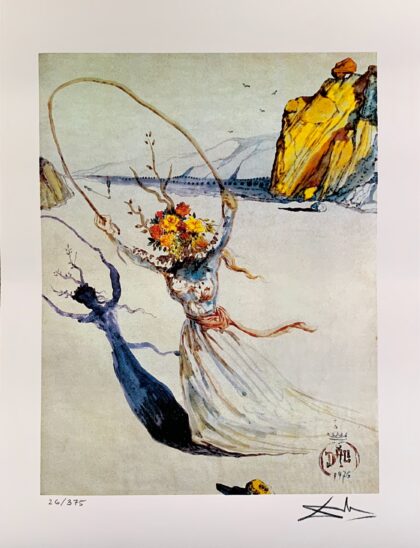 Salvador Dali TRANSCENDENT PASSAGE Facsimile Signed & Numbered Giclee