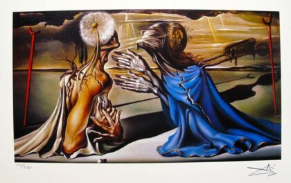 Salvador Dali TRISTAN AND ISOLDE Facsimile Signed & Numbered Giclee