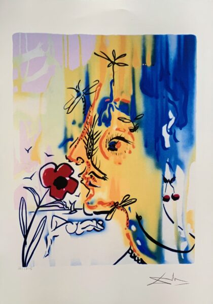 Salvador Dali VANISHING FACE Facsimile Signed Limited Edition Large Giclee