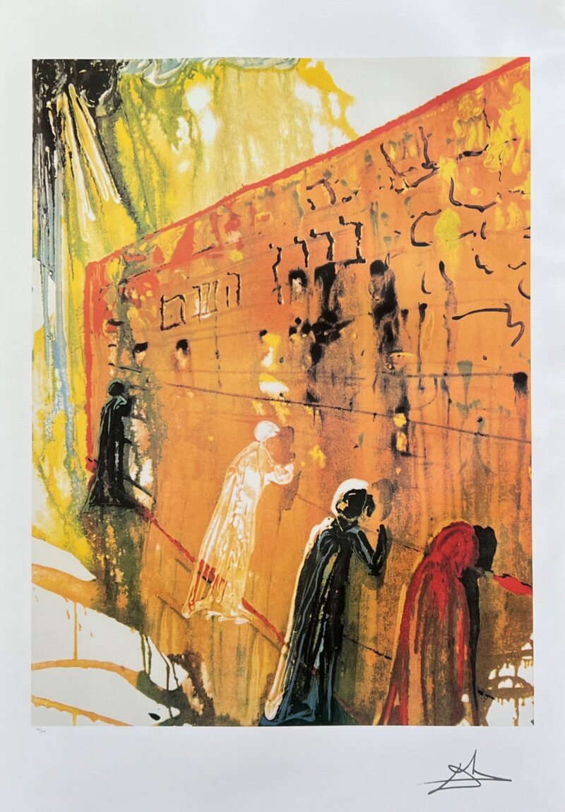 Salvador Dali WAILING WALL Limited Edition Facsimile Signed Lithograph