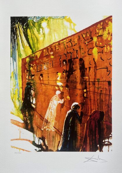 Salvador Dali WAILING WALL Facsimile Signed & Numbered Giclee 24" x 17"