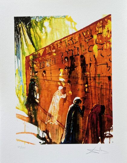 Salvador Dali WAILING WALL Signed Limited Edition Giclee 17" x 12"