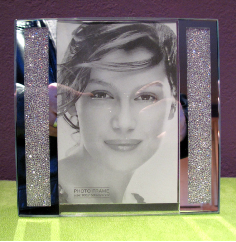 Swarovski Crystal Filled Picture Frame for 4" x 6" Photo Size
