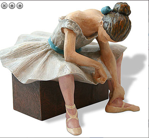 Edgar Degas L'ATTENTE The Waiting Ballerina Sculpture