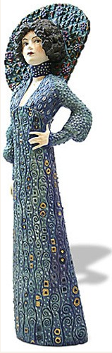 Gustav Klimt EMILIE FLOGE PORTRAIT Sculpture Figure