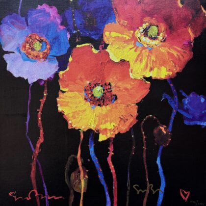 Simon Bull LIVING LIFE TO THE FULL Hand Signed Limited Edition Giclee on Canvas