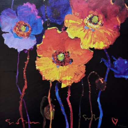 Simon Bull LIVING LIFE TO THE FULL Hand Signed Limited Edition Giclee on Canvas
