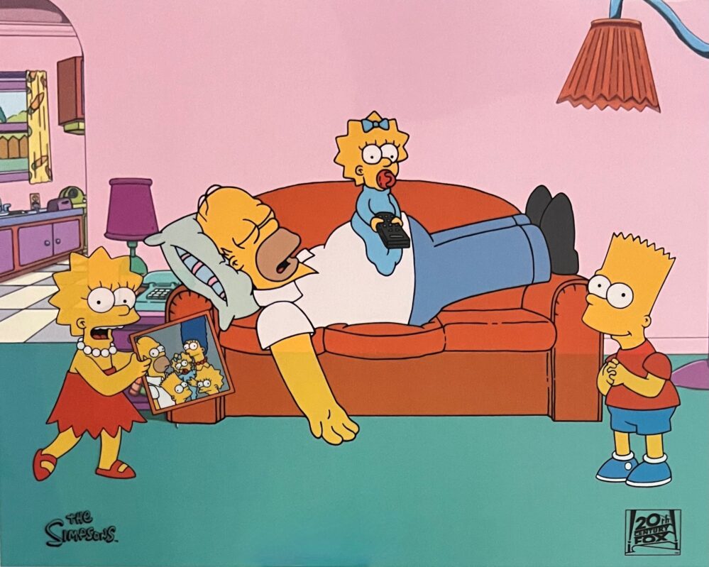 THE SIMPSONS The King of Naps Sericel
