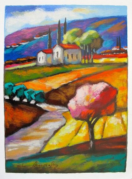 Slava Brodinsky HOMESTEAD CHARM Hand Signed Limited Edition Serigraph