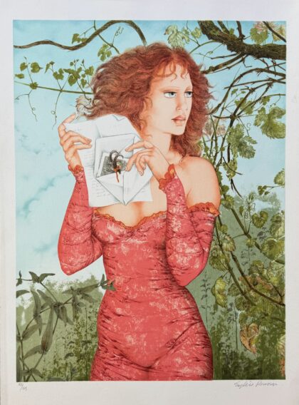Sophie Busson THE LETTER Hand Signed Limited Edition Lithograph