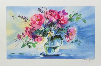 Claude Mars SPRING BOUQUET III Hand Signed Limited Edition Lithograph