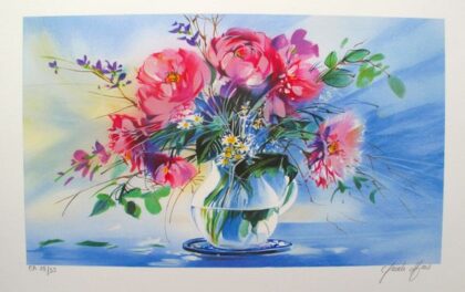 Claude Mars SPRING BOUQUET III Hand Signed Limited Edition Lithograph