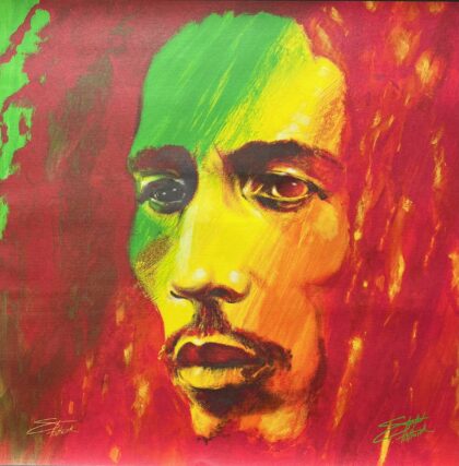 Stephen Fishwick BOB MARLEY THE SOLDIER Hand Signed Giclee on Canvas