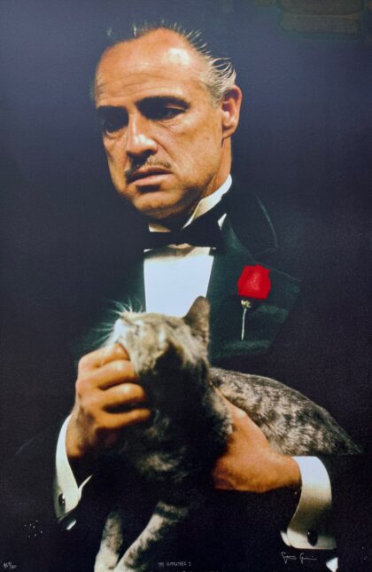Steve Schapiro THE GODFATHER CAT Hand Signed Limited Edition Lithograph