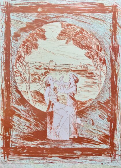 Susan Hall EDGE OF THE WOODS Hand Signed Limited Edition Lithograph