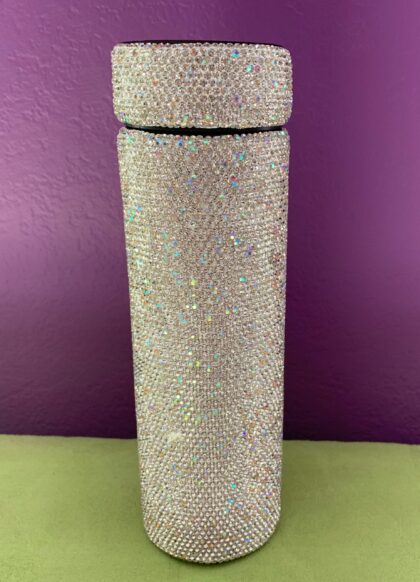 Swarovski Crystal Rhinestone Water Bottle Cold Hot Insulated Steel