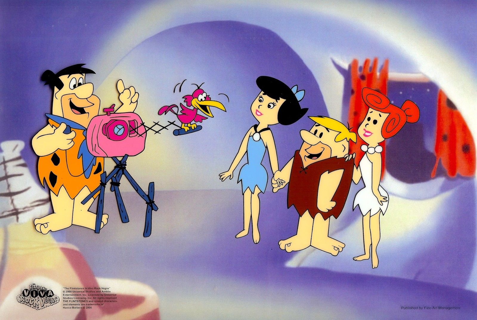 The Flintstones FRED'S PHOTO OP Animation Art Sericel