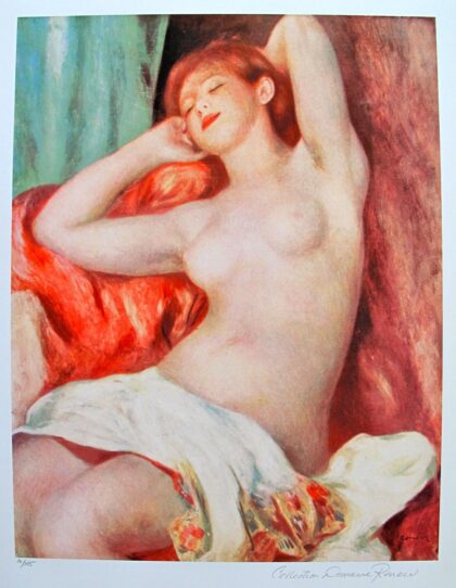 Pierre Auguste Renoir Estate Signed Giclee NUDE STUDY