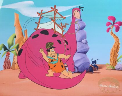 THE FLINTSTONES Sericel Quitting Time Animation Art Cel