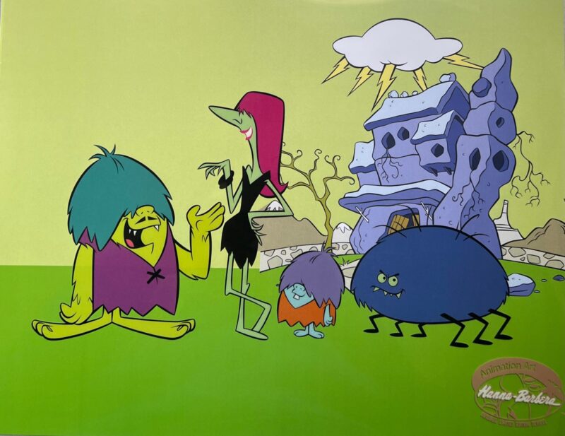 THE GRUESOMES Sericel Animation Art Cel Hanna Barbera