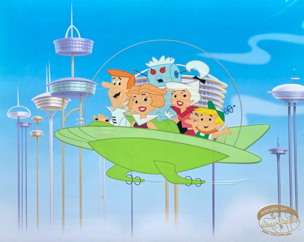 THE JETSONS Space Car Sericel Cartoon Animation Art Cel - Forgotten ...