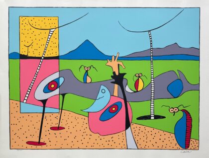 Thomas Cain HIGH NOON Hand Signed Limited Edition Serigraph 29" x 39"