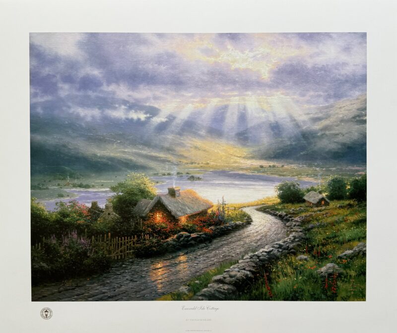 Thomas Kinkade EMERALD ISLE COTTAGE Hand Signed Lithograph 16" x 20"