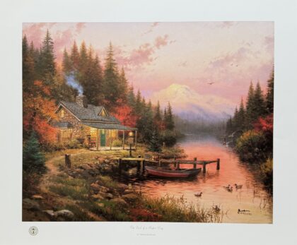 Thomas Kinkade END OF PERFECT DAY Hand Signed Limited Edition Lithograph 16" x 20"