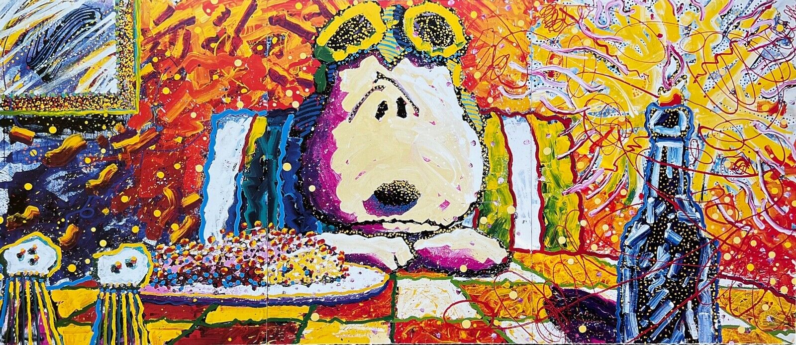 Tom Everhart THE LAST SUPPER Fine Art Poster PEANUTS SNOOPY Forgotten