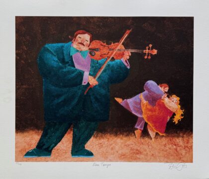 Toni Goffe BLUE TANGO Hand Signed Limited Edition Giclee