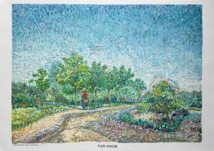 VINCENT VAN GOGH Voyer D'Argenson Park Limited Edition Lithograph Art 24 x 34