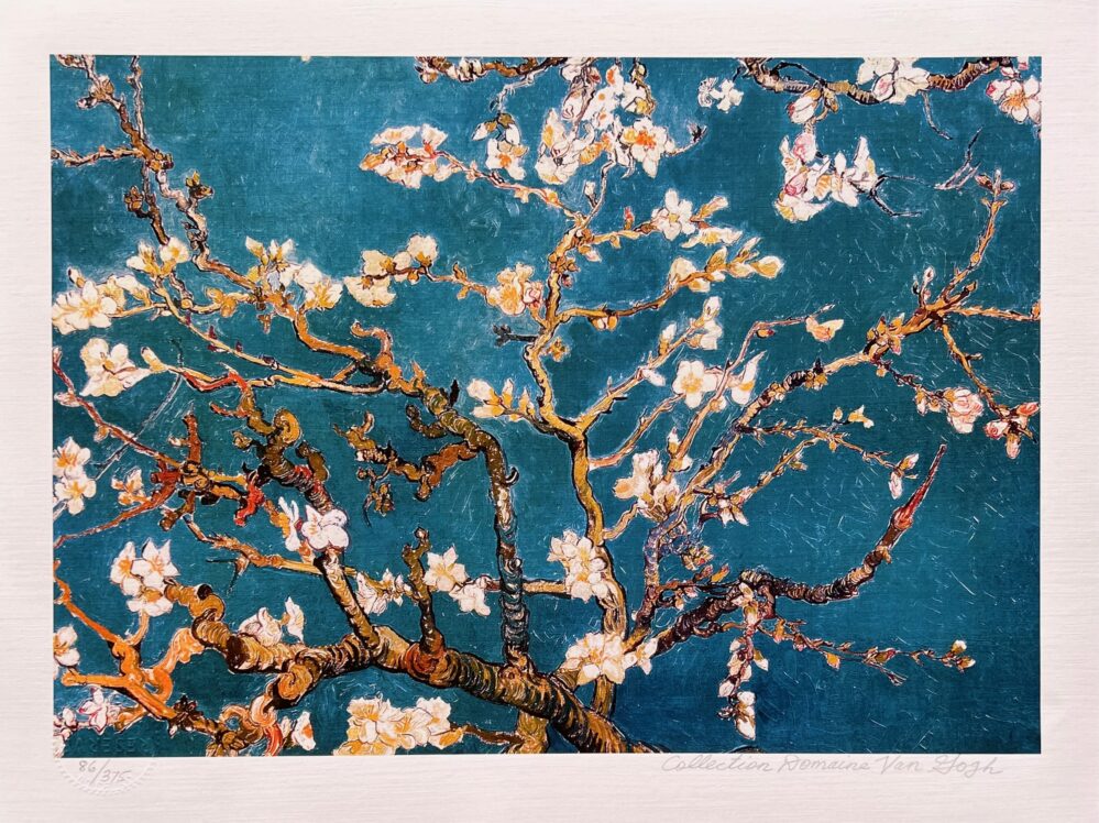 Vincent Van Gogh BLUE ALMOND BLOSSOMS Estate Signed Limited Edition Small Giclee