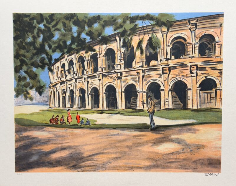 Victor Zarou COLOSSEUM Hand Signed Limited Edition Lithograph