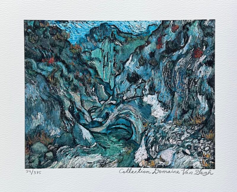 Vincent Van Gogh THE RAVINE Estate Signed Limited Edition Giclee 16" x 12"