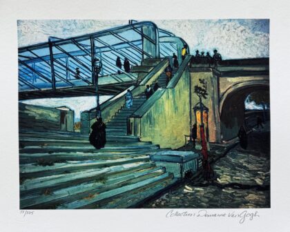 Vincent Van Gogh TRINQUETAILLE BRIDGE Estate Signed Limited Edition Giclee