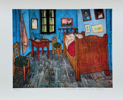 Vincent Van Gogh VAN GOGH'S BEDROOM Estate Signed Limited Edition Giclee 12x16