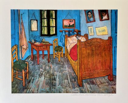 Vincent Van Gogh VAN GOGH'S BEDROOM Estate Signed Limited Edition Giclee 13"x17"