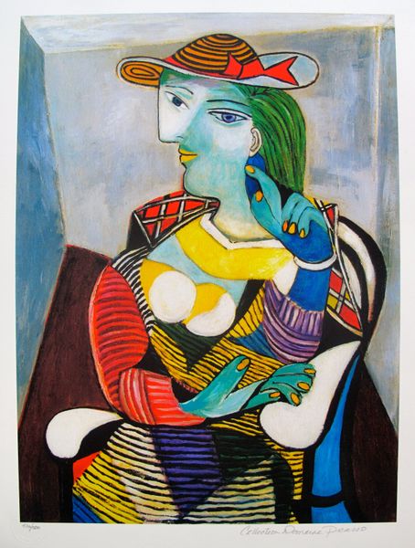 #12 PORTRAIT OF MARIE THERESE WALTER Pablo Picasso Estate Signed Giclee